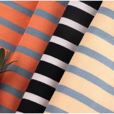 贵创纺织-针织条子秋冬新款条纹休闲小卫衣面料 1.5 0.5 厂家直销