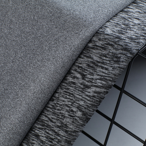 贵创针织-120d麻灰健康布 170g吸湿排汗运动t恤面料 春夏瑜伽运动麻灰