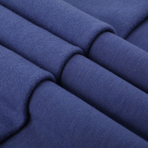 广州贵创针织供应40支丝光绒面料 人棉双面针织拉架面料 250g打底衫